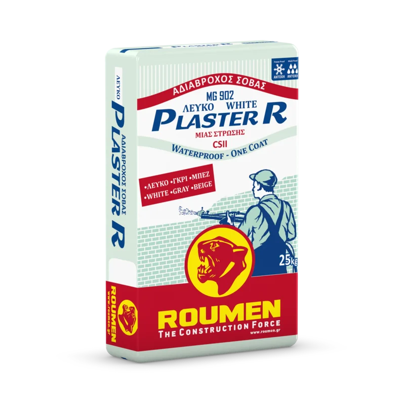 Roumen 902 Plaster R Αδιάβροχος Σοβάς Λευκός